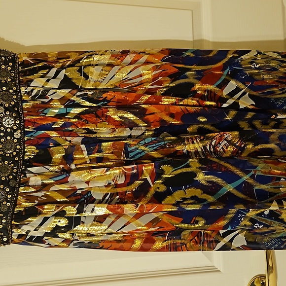 Oleg Cassini Strapless Dress Size 8 - Picture 3 of 8